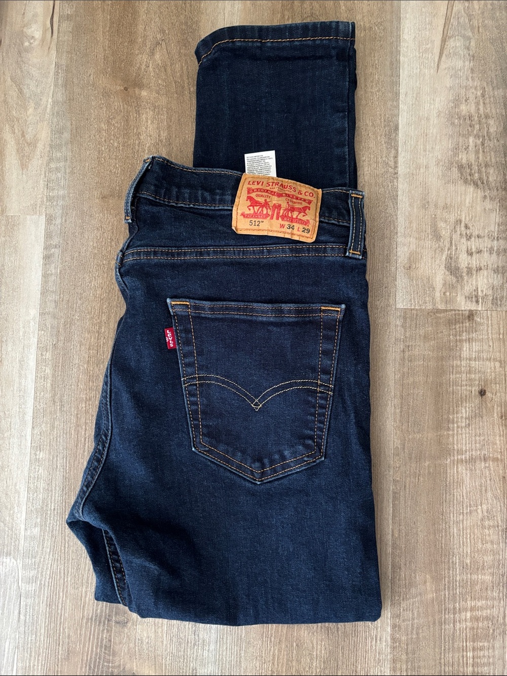 Levi's Dark Indigo Jeans with Contrast Stitching